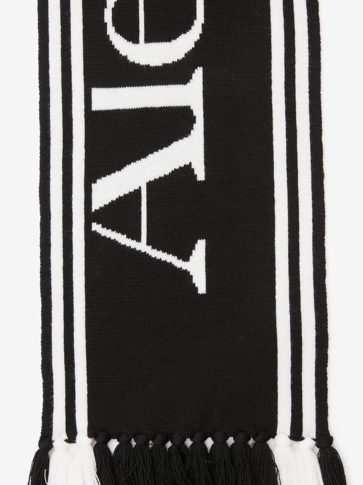 Women's in Knit Scarf Fashion Alexander McQueen Black/Ivory
