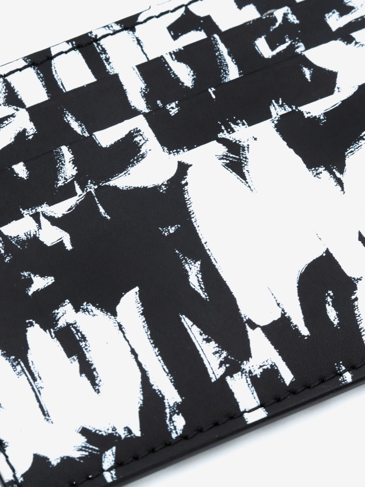Fashion Alexander McQueen Men's in Graffiti Card Holder Black