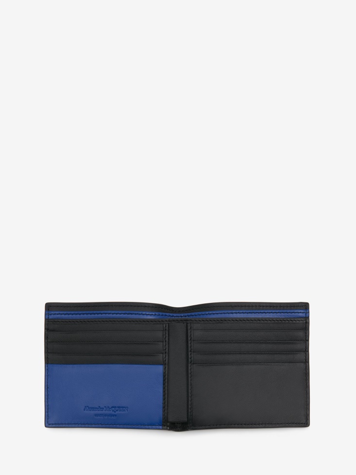 Men's in Graffiti Billfold Wallet Fashion Alexander McQueen Black