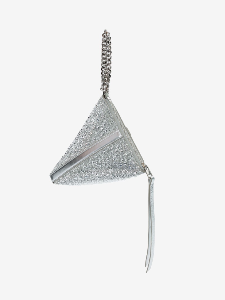 Silver Women's The Curve Pouch Fashion Alexander McQueen