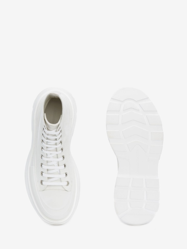 White Fashion Alexander McQueen Men's Tread Slick Boot
