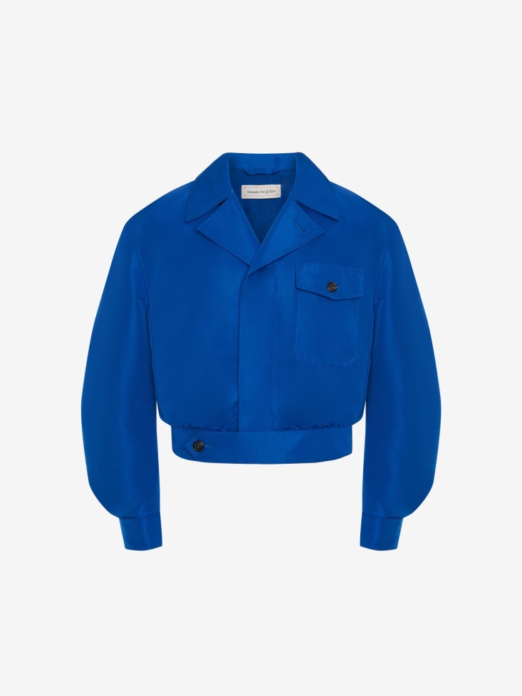 Fashion Alexander McQueen Men's Military Bomber Ultramarine