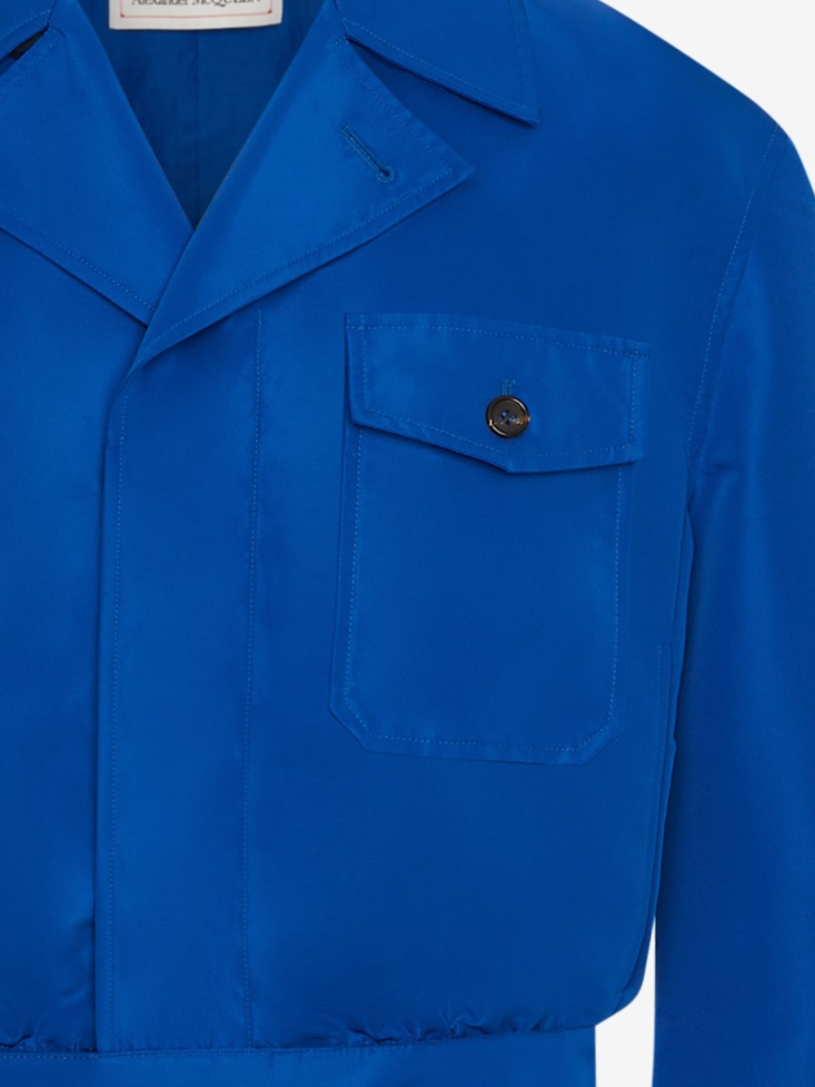Fashion Alexander McQueen Men's Military Bomber Ultramarine