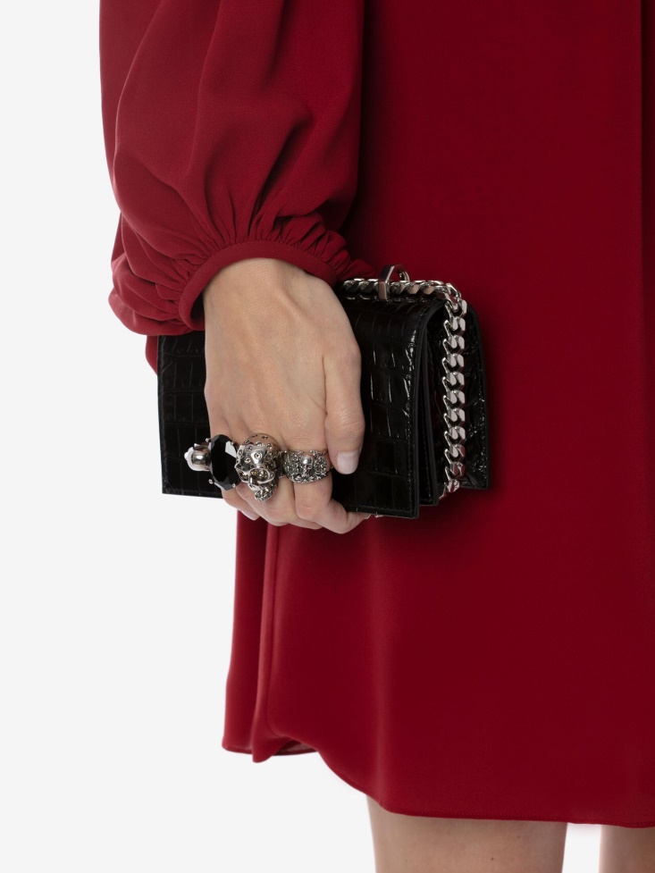 Fashion Alexander McQueen Women's Mini Jewelled Satchel