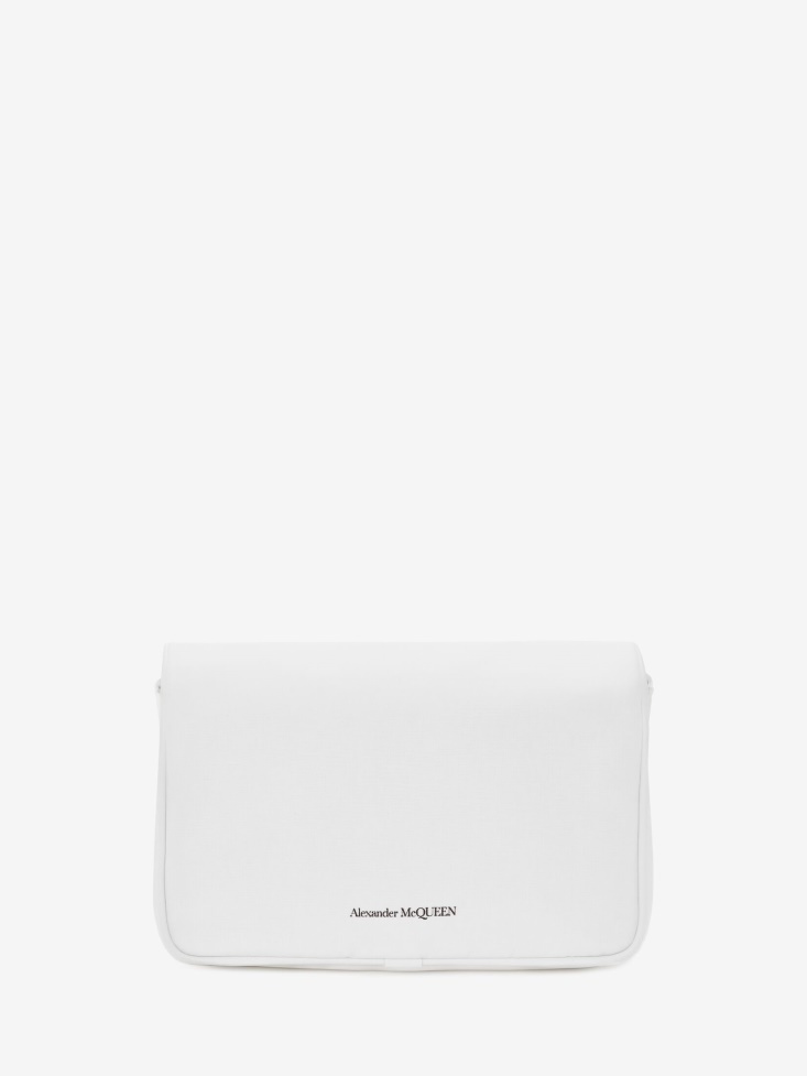 White/Black Fashion Alexander McQueen Women's in Graffiti Small Skull Bag