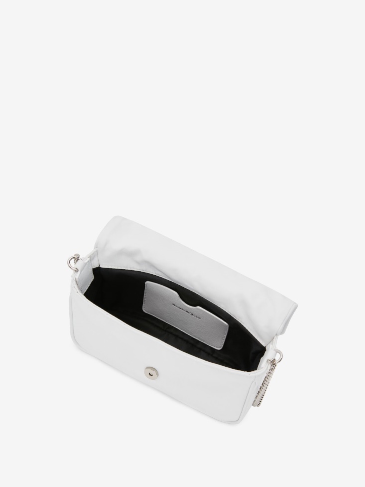 White/Black Fashion Alexander McQueen Women's in Graffiti Small Skull Bag