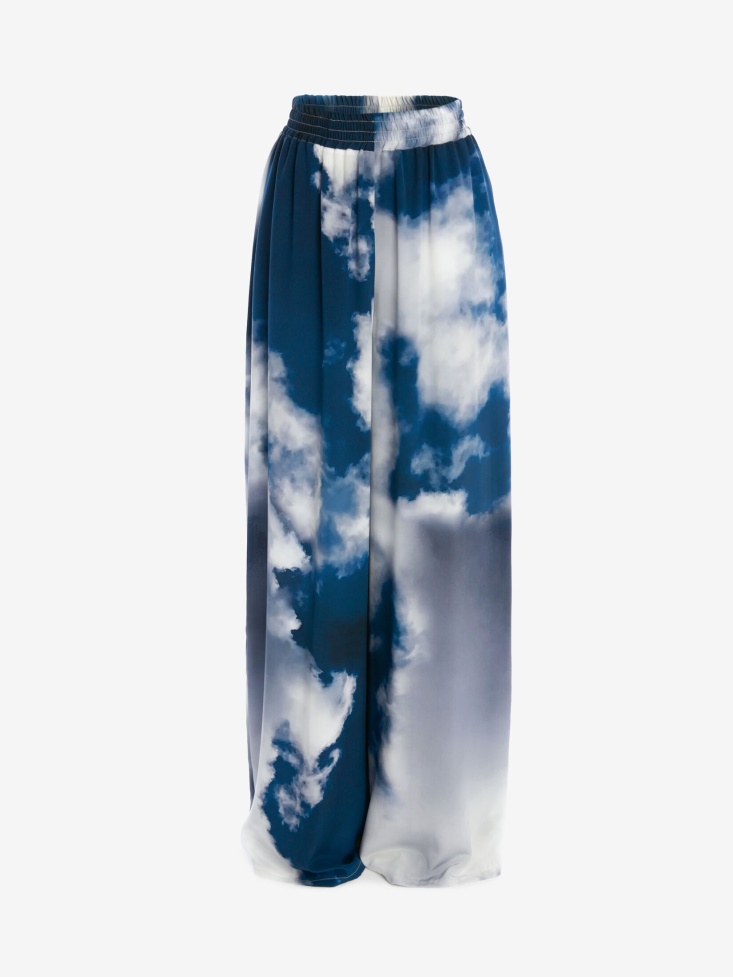 Blue Fashion Alexander McQueen Women's Blue Sky Pyjama Trouser