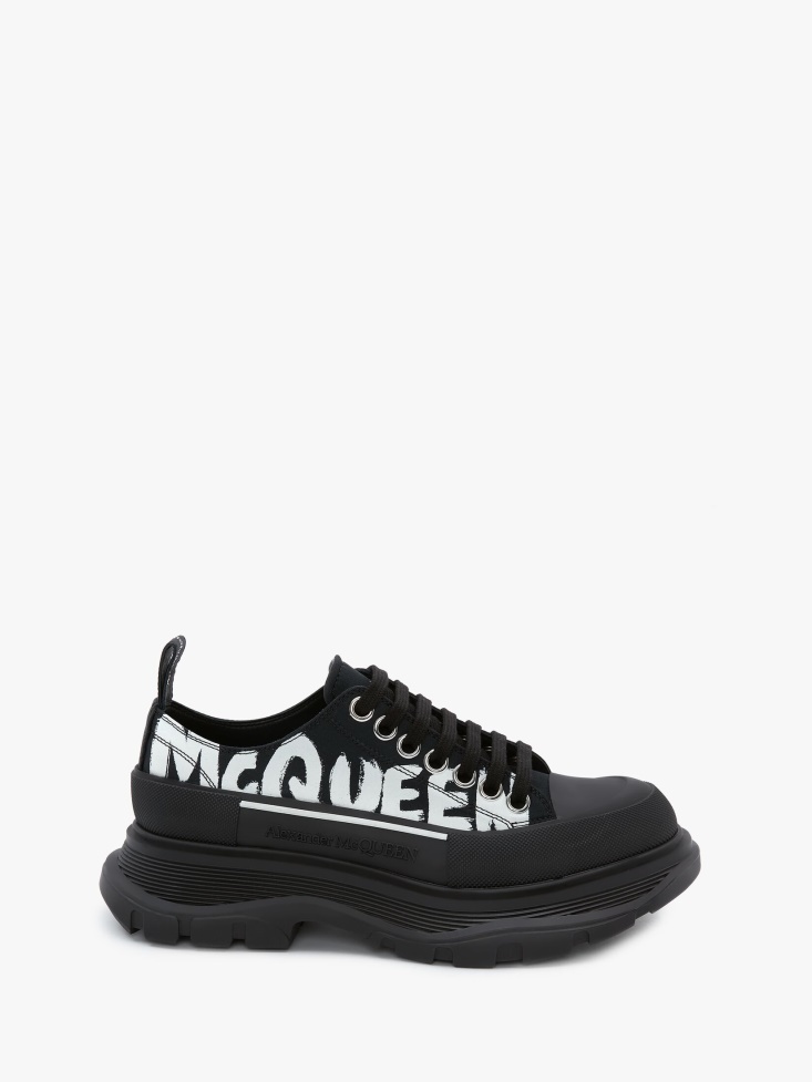 Women's Tread Slick Lace Up Black Fashion Alexander McQueen