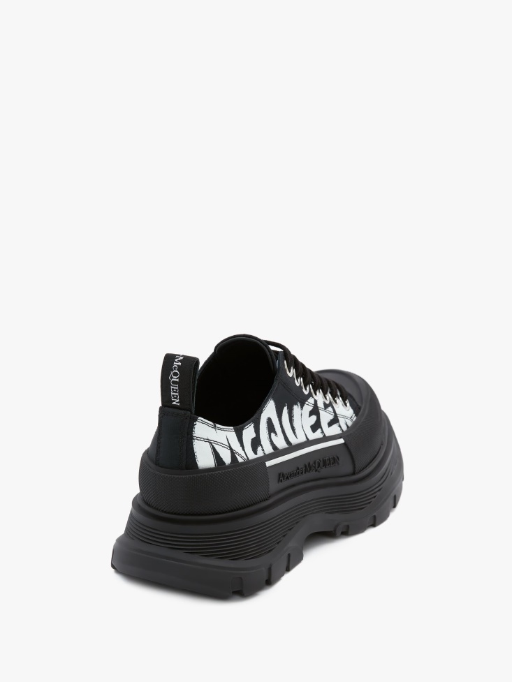 Women's Tread Slick Lace Up Black Fashion Alexander McQueen