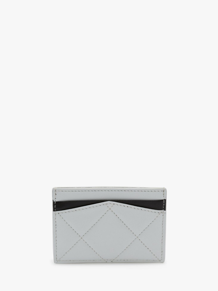 White/Black Fashion Alexander McQueen Women's in Graffiti Card Holder