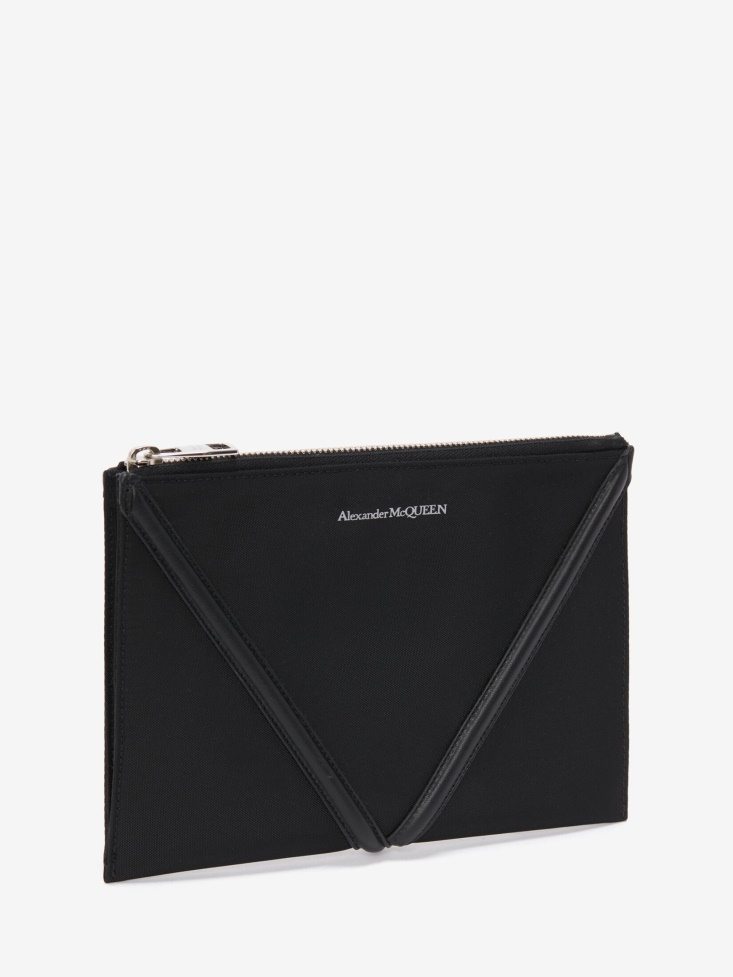 Black Fashion Alexander McQueen The Harness Small Zip Pouch