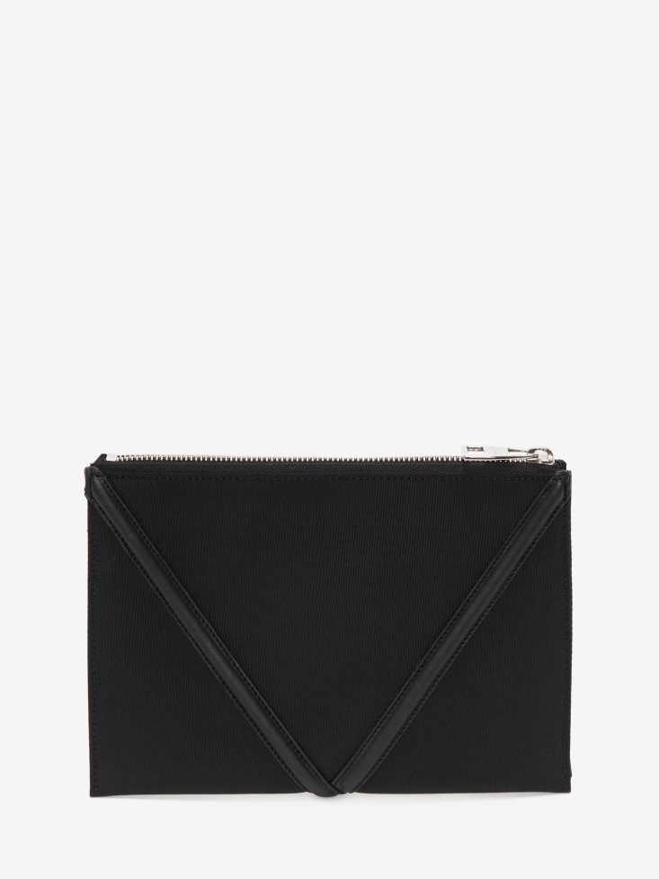 Black Fashion Alexander McQueen The Harness Small Zip Pouch