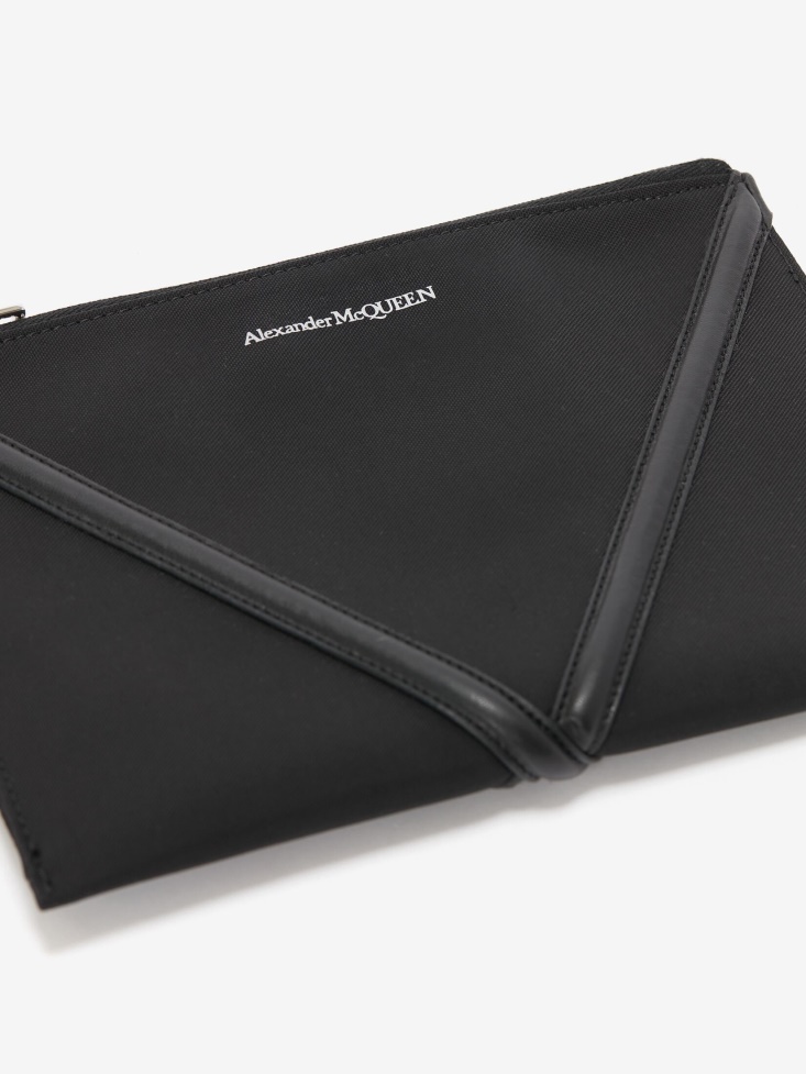 Black Fashion Alexander McQueen The Harness Small Zip Pouch