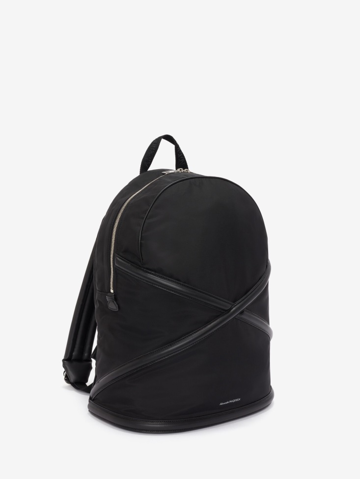 Fashion Alexander McQueen Black Men's The Harness Backpack
