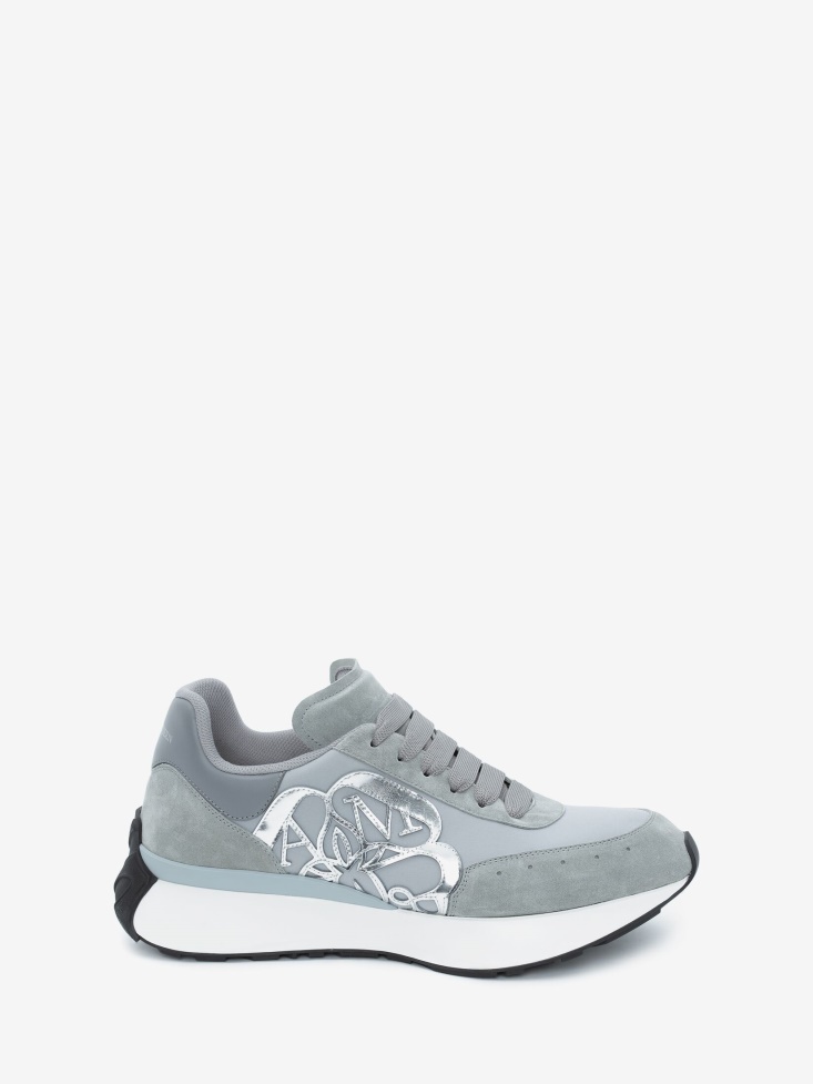 Grey Men's Sprint Runner Fashion Alexander McQueen