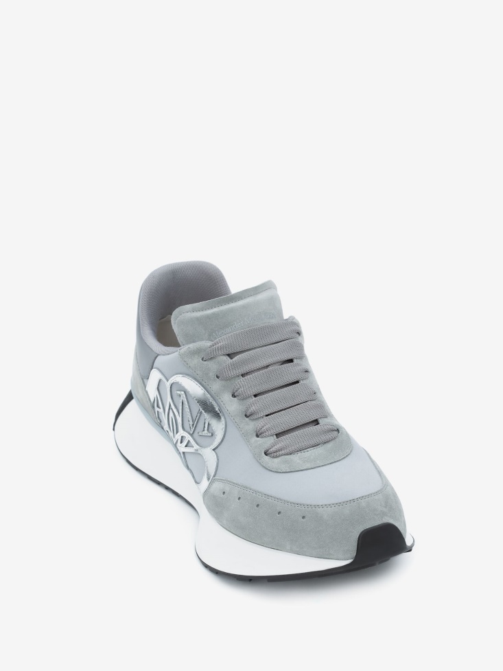 Grey Men's Sprint Runner Fashion Alexander McQueen