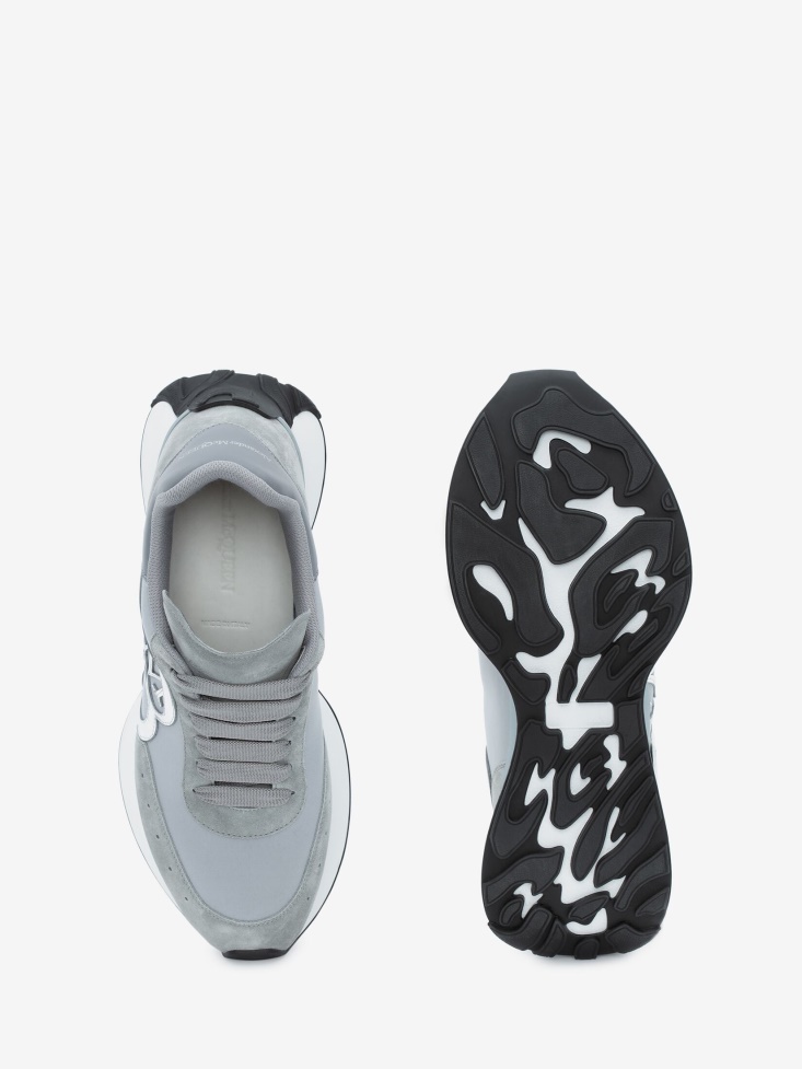 Grey Men's Sprint Runner Fashion Alexander McQueen
