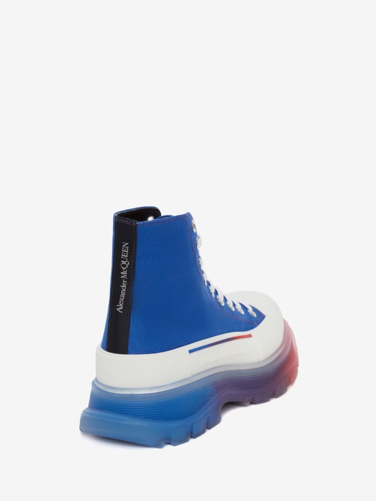 Men's Tread Slick Boot Blue Fashion Alexander McQueen