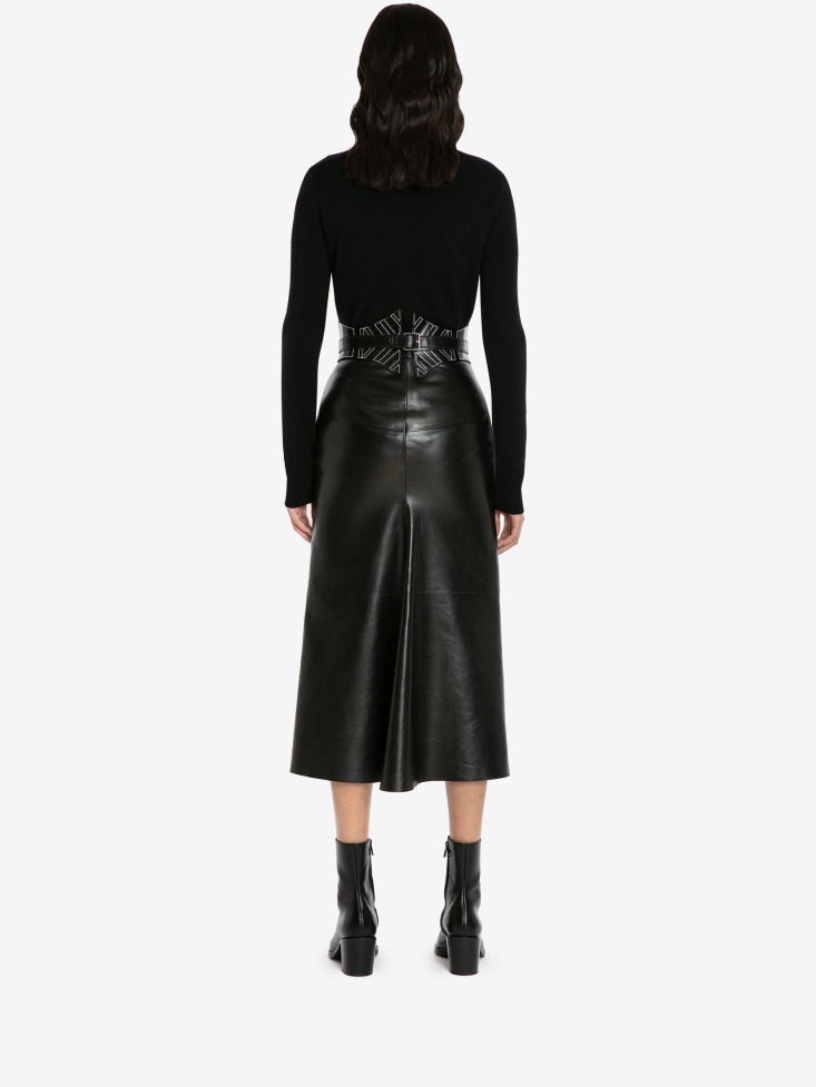 Black Fashion Alexander McQueen Women's Sheer Chevron Jumper