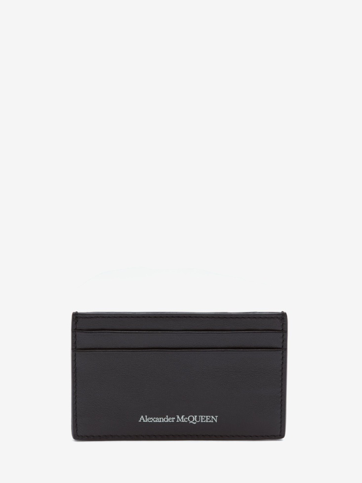 Men's Leather Cardholder Fashion Alexander McQueen Black