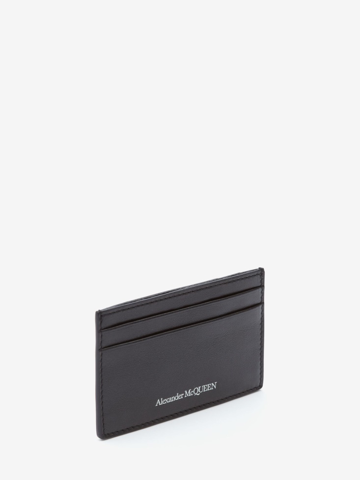 Men's Leather Cardholder Fashion Alexander McQueen Black