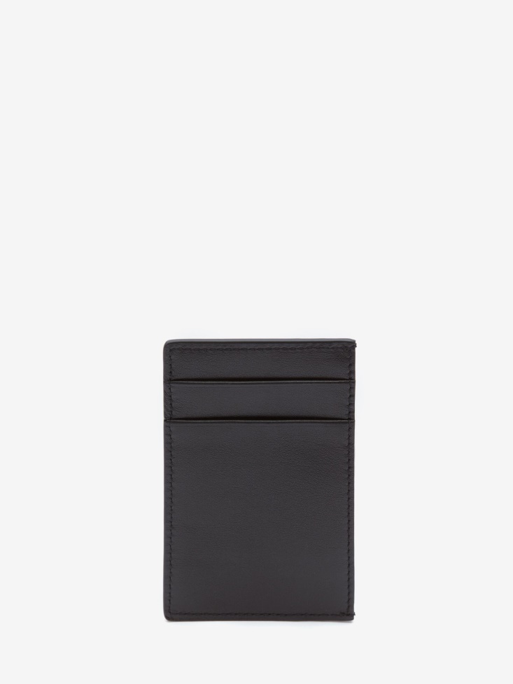 Men's Leather Cardholder Fashion Alexander McQueen Black