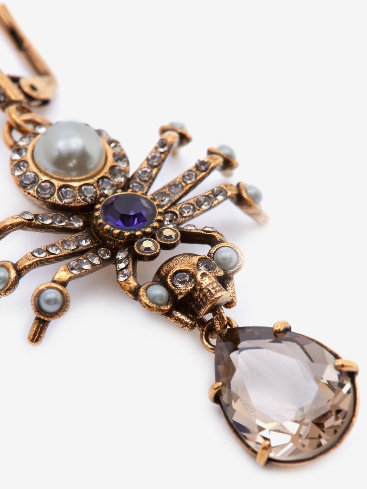 Women's Spider Earrings Fashion Alexander McQueen Antique Gold