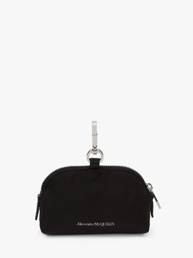 Fashion Alexander McQueen Black/White Women's in Graffiti Small Zip Pouch