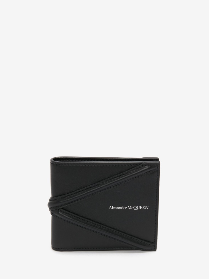 Men's The Harness Billfold Wallet Fashion Alexander McQueen Black
