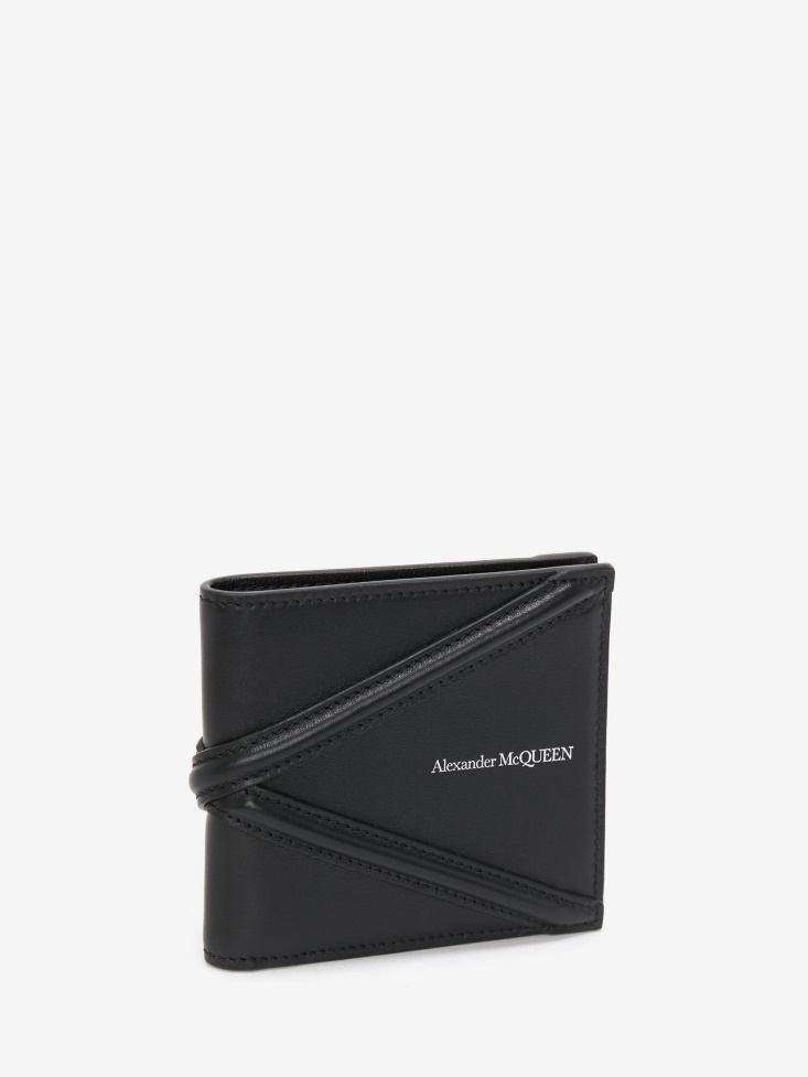 Men's The Harness Billfold Wallet Fashion Alexander McQueen Black