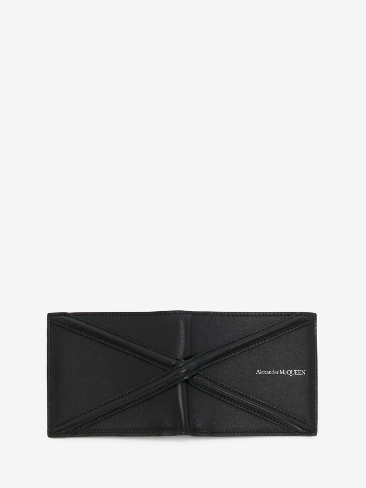 Men's The Harness Billfold Wallet Fashion Alexander McQueen Black