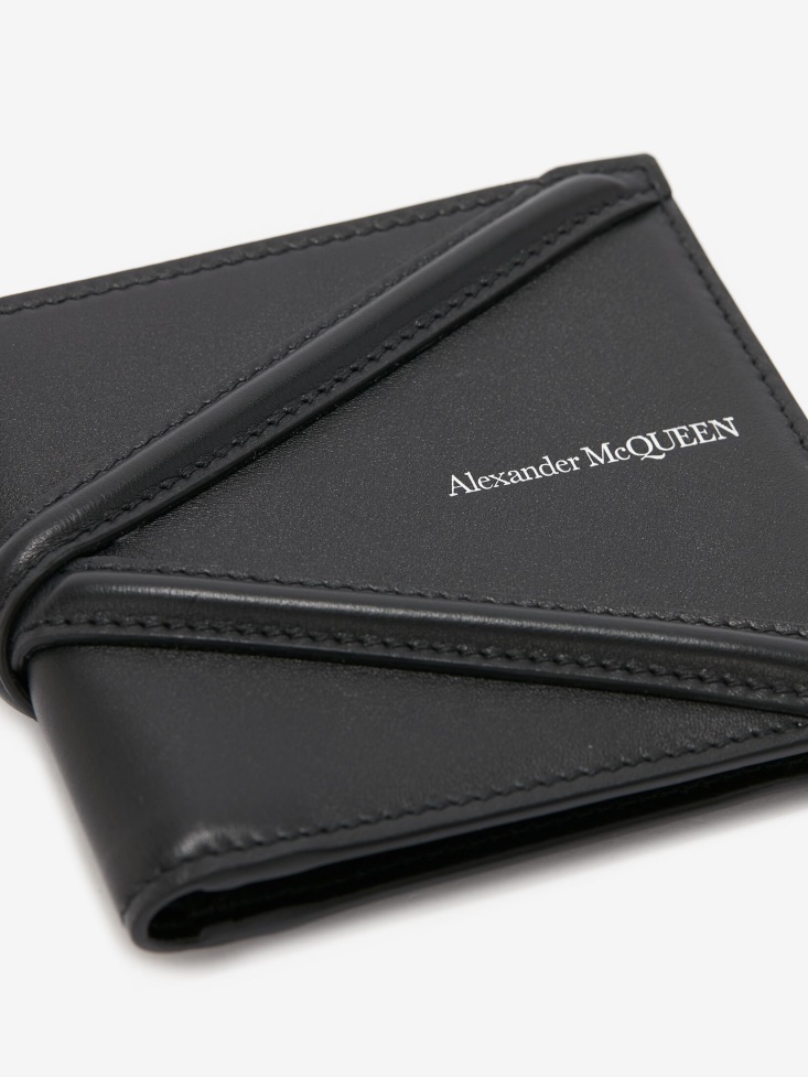 Men's The Harness Billfold Wallet Fashion Alexander McQueen Black