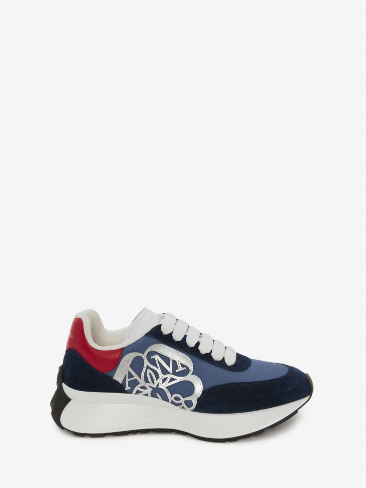 Navy/Red Women's Sprint Runner Fashion Alexander McQueen
