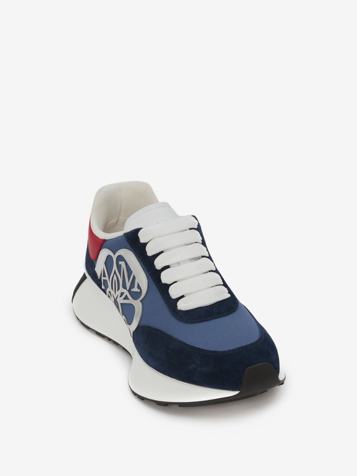 Navy/Red Women's Sprint Runner Fashion Alexander McQueen