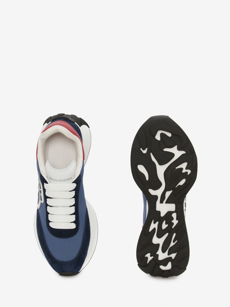 Navy/Red Women's Sprint Runner Fashion Alexander McQueen