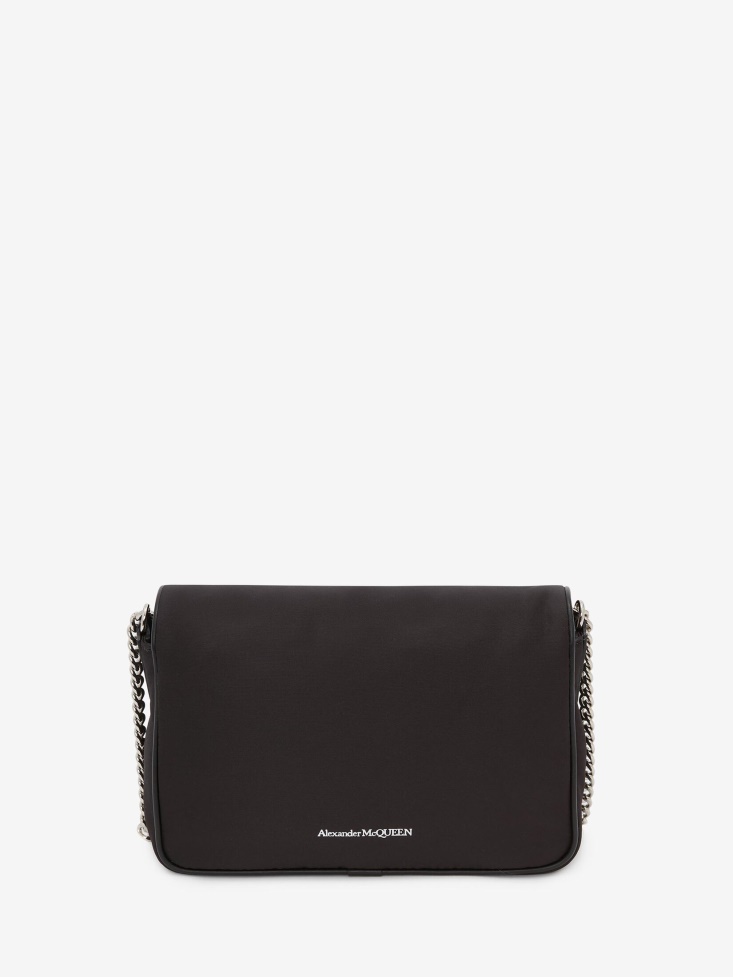 Fashion Alexander McQueen Black/White Women's Small Skull Bag