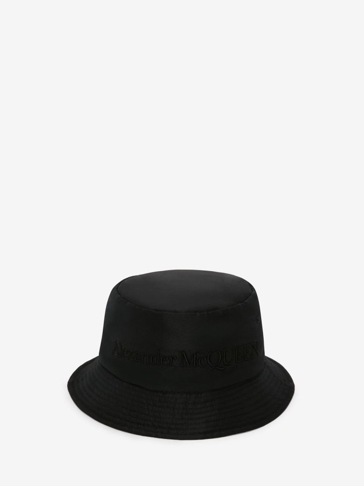 Fashion Alexander McQueen Women's Padded Bucket Hat Black