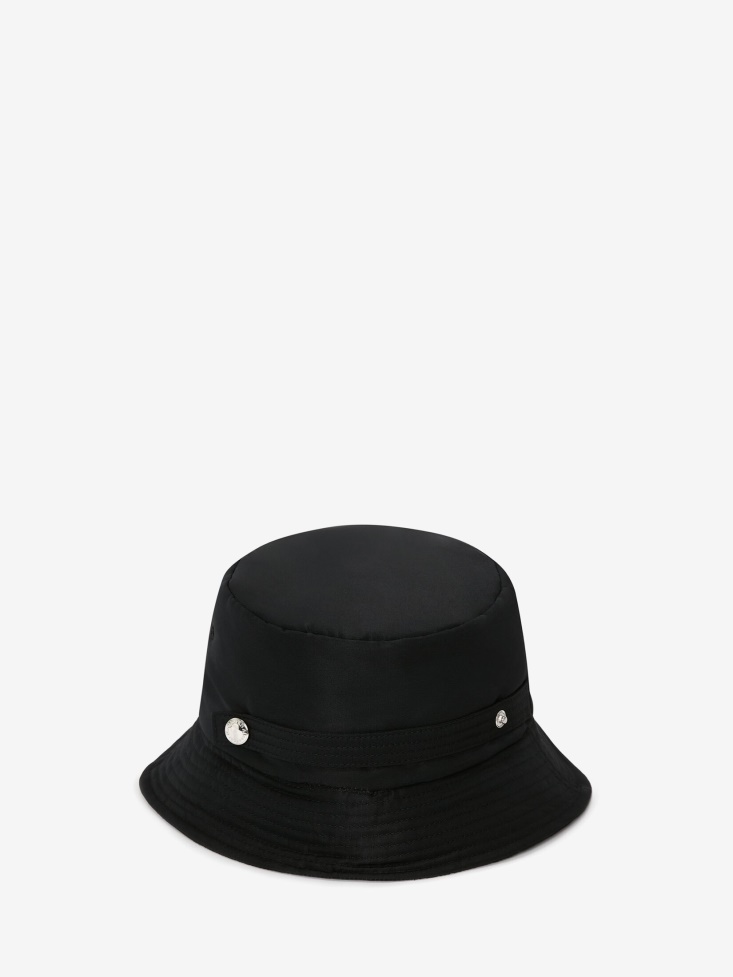 Fashion Alexander McQueen Women's Padded Bucket Hat Black