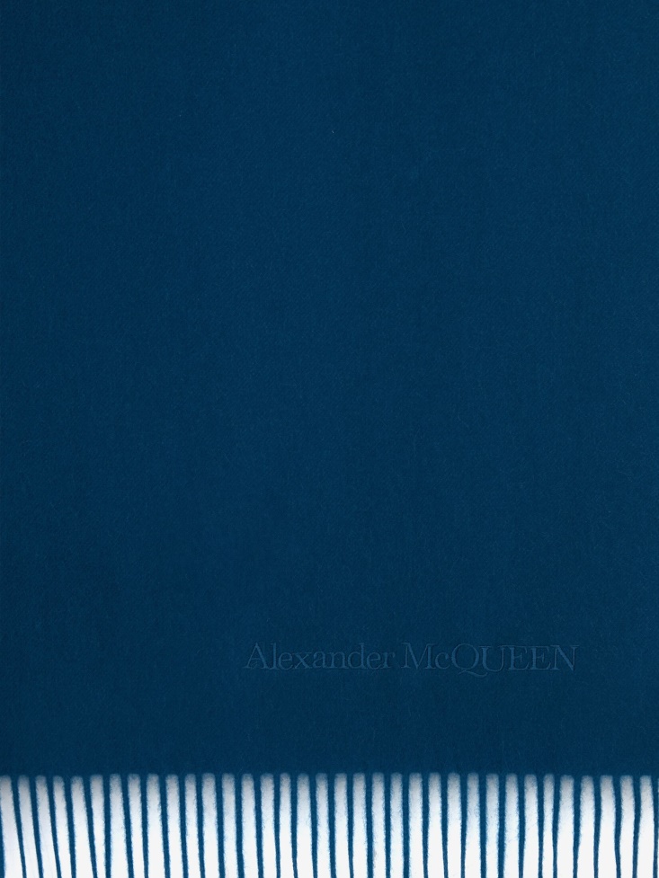 Women's Embroidered Stole Royal Blue Fashion Alexander McQueen