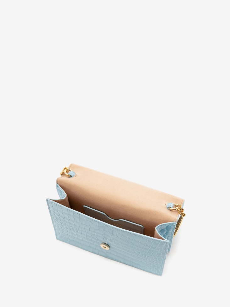 Fashion Alexander McQueen Women's Small Skull Bag Light Blue