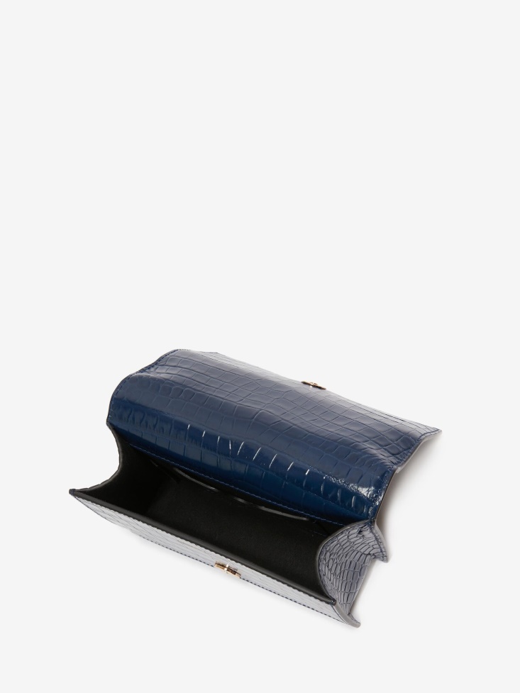 Fashion Alexander McQueen Women's Mini Jewelled Satchel Navy