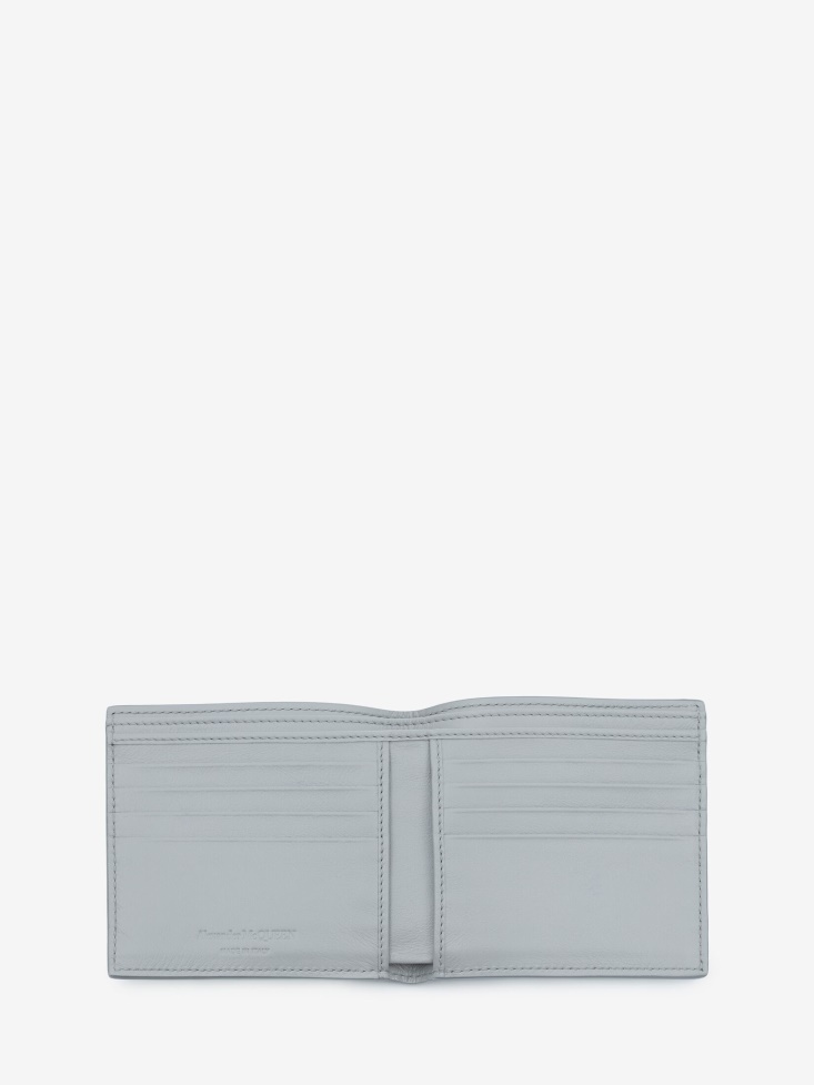 Men's Blue Sky Billfold Wallet Fashion Alexander McQueen White/Blue