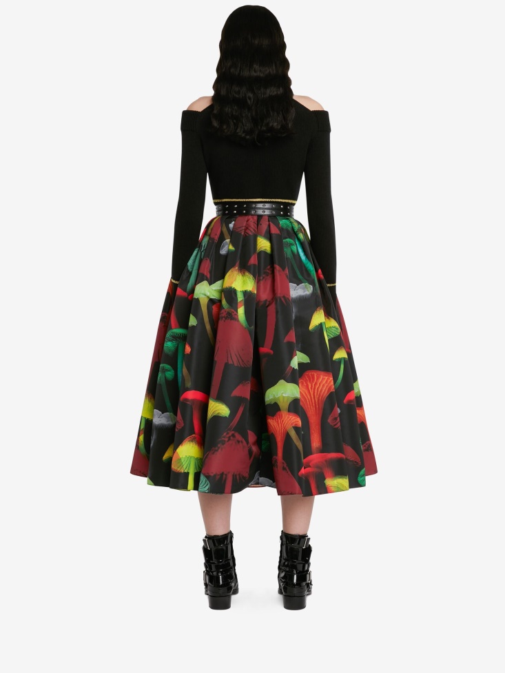 Fashion Alexander McQueen Black Women's Slashed Off-The-Shoulder Jumper