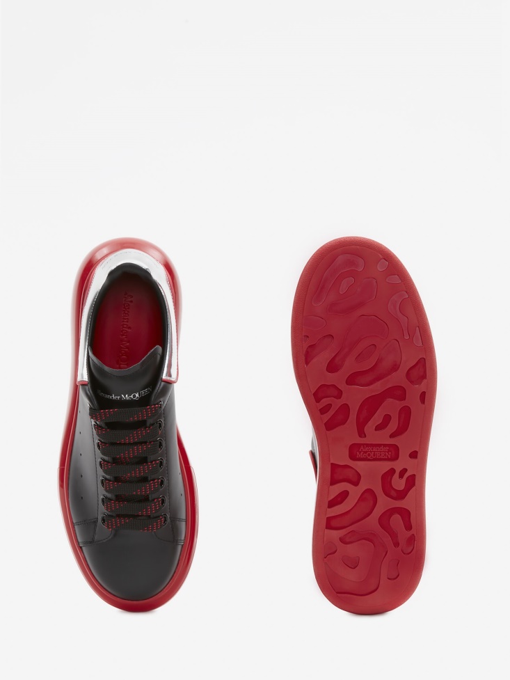 Men's Oversized Sneaker Black/Red Fashion Alexander McQueen