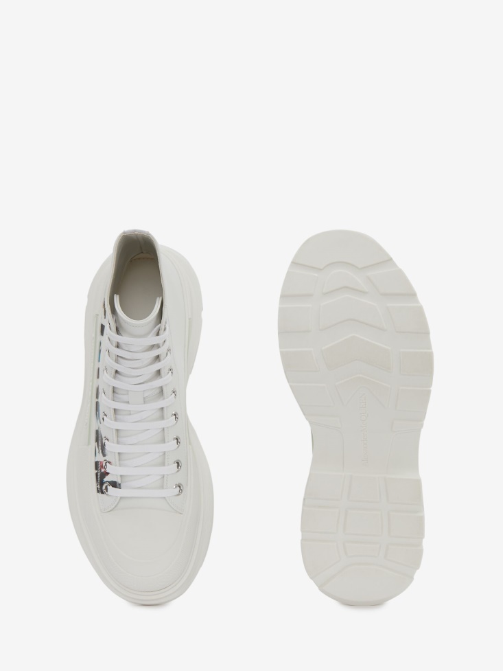 Fashion Alexander McQueen White Men's Tread Slick Boot