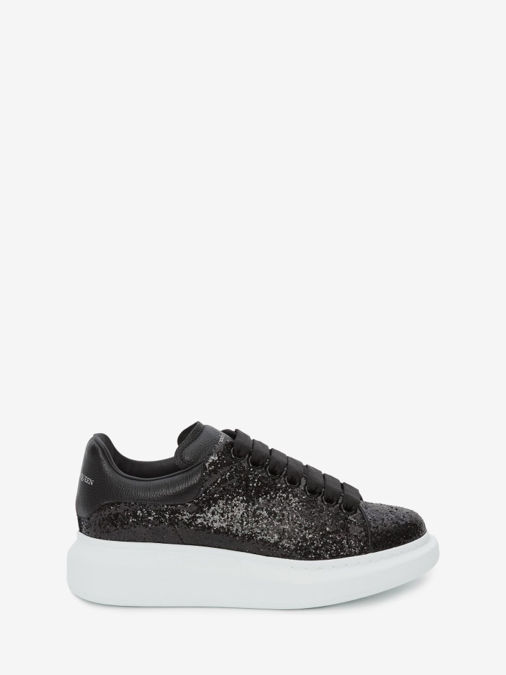 Women's Oversized Sneaker Black Fashion Alexander McQueen