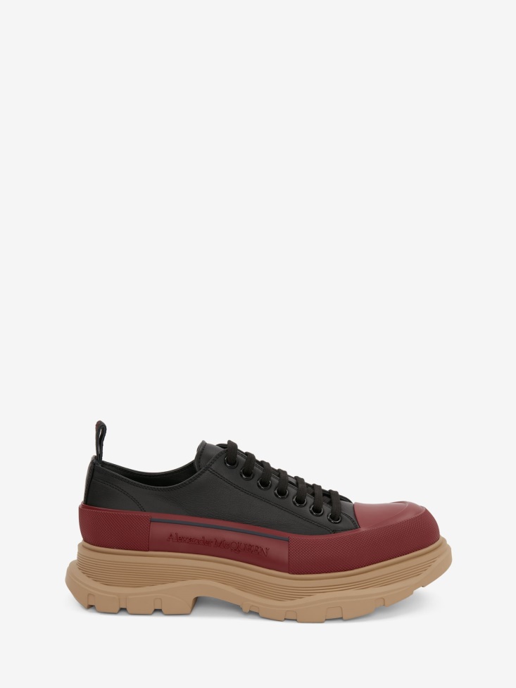 Black Men's Tread Slick Lace Up Fashion Alexander McQueen