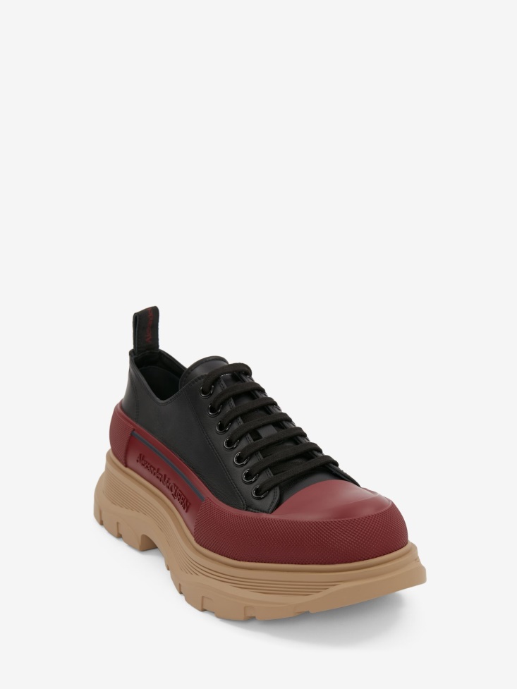 Black Men's Tread Slick Lace Up Fashion Alexander McQueen