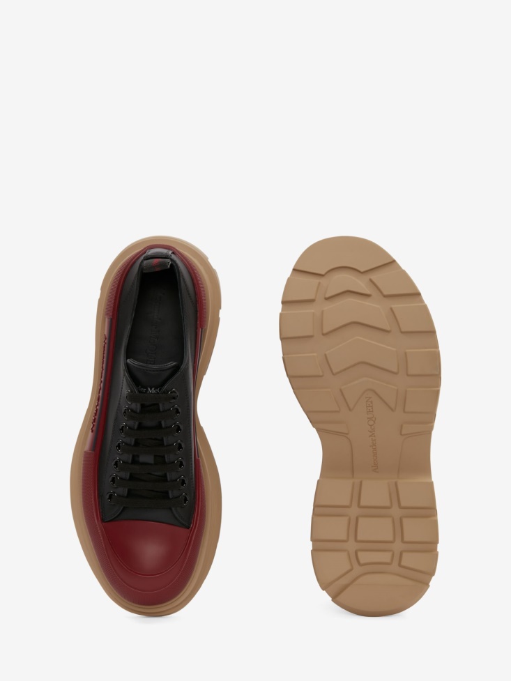 Black Men's Tread Slick Lace Up Fashion Alexander McQueen