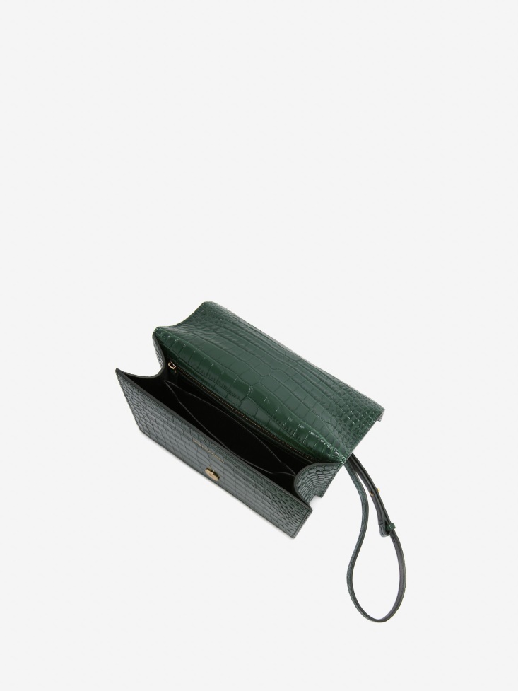 Women's Jewelled Satchel Fashion Alexander McQueen Emerald